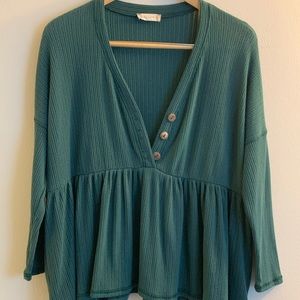 Women’s Three Button Tunic Top